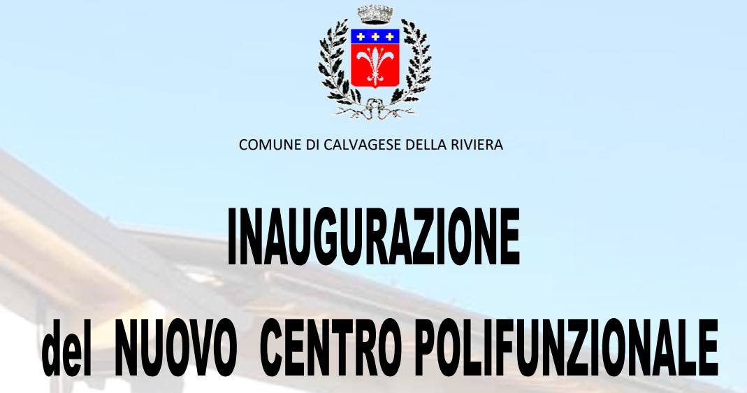 inaugurazione del nuovo centro polifunzionale