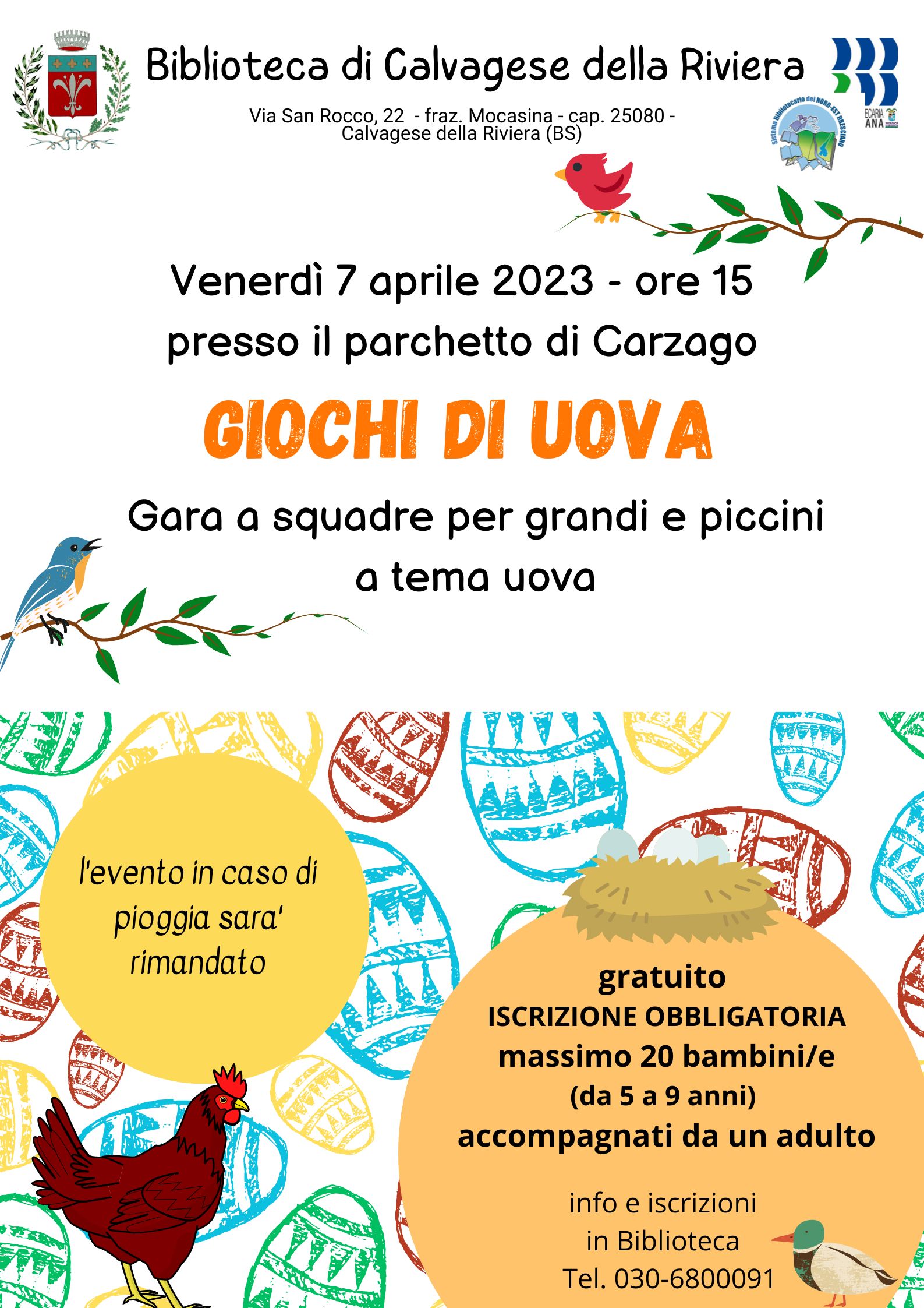 GIOCHI DI UOVA: Gara a squadre per grandi e piccini a tema uova
