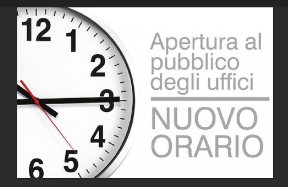 Nuovi orari uffici comunali