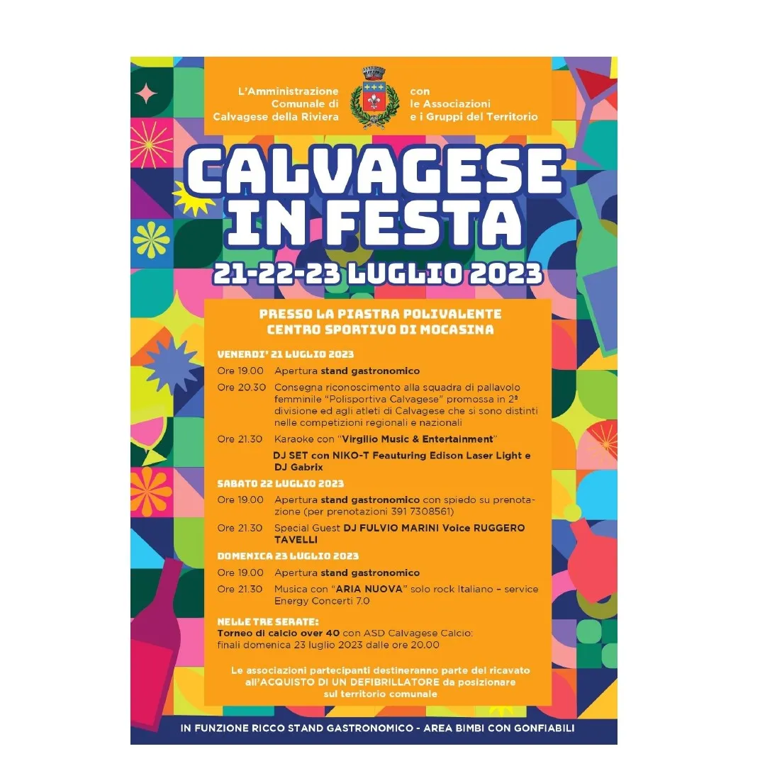 Calvagese in festa - 21/22/23 luglio 2023