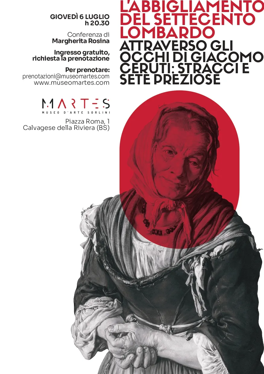 Martes museo d'arte sorlini-l'abbigliamento del settecento lombardo 